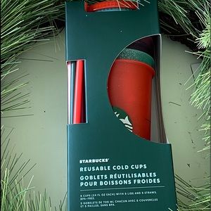 Starbucks holiday 2020 glitter cold cups